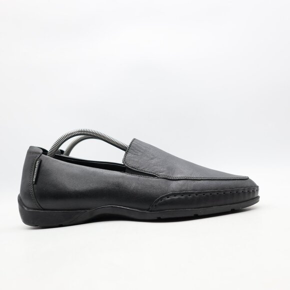 Mephisto Edlef Men's US Size 8.5 Black Antica 800 Flat Heel Slip-On Loafers - Picture 1 of 10